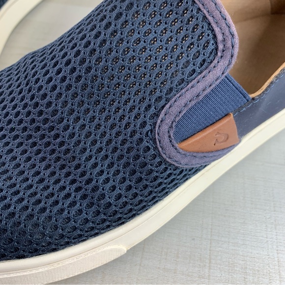 OluKai Pehuea Slip On Navy Shoes - Picture 4 of 11